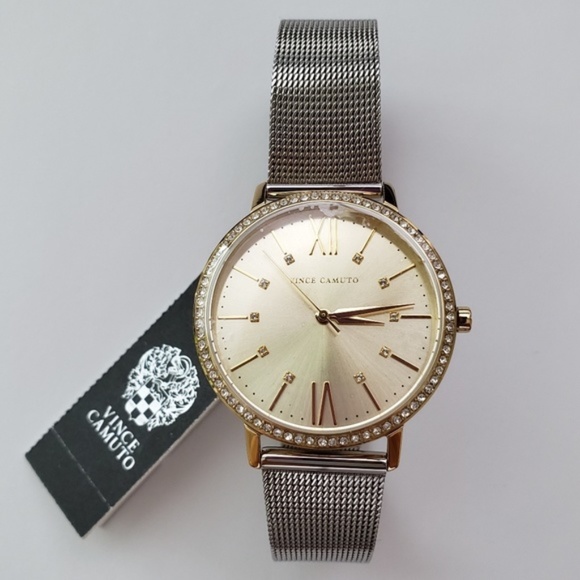 Vince Camuto 34mm Mesh Bracelet Watch - Picture 2 of 7